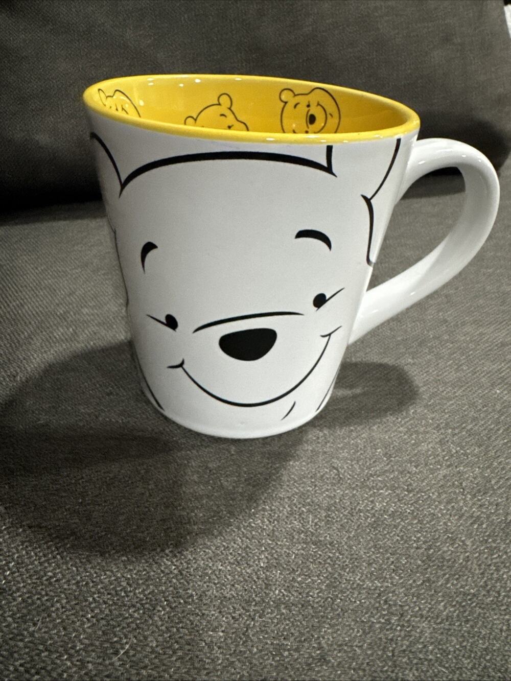 Winnie The Pooh Mug, Black, White, And Yellow